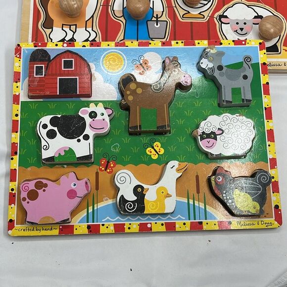 Two Farm Animal Melissa & Doug Puzzles - Picture 2 of 11